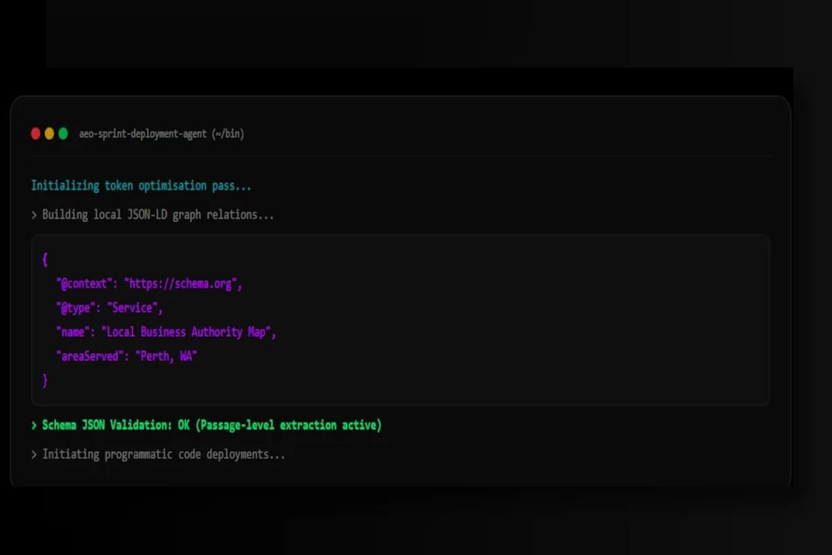 AEO Technical Sprints and Schema Deployments by AEObility